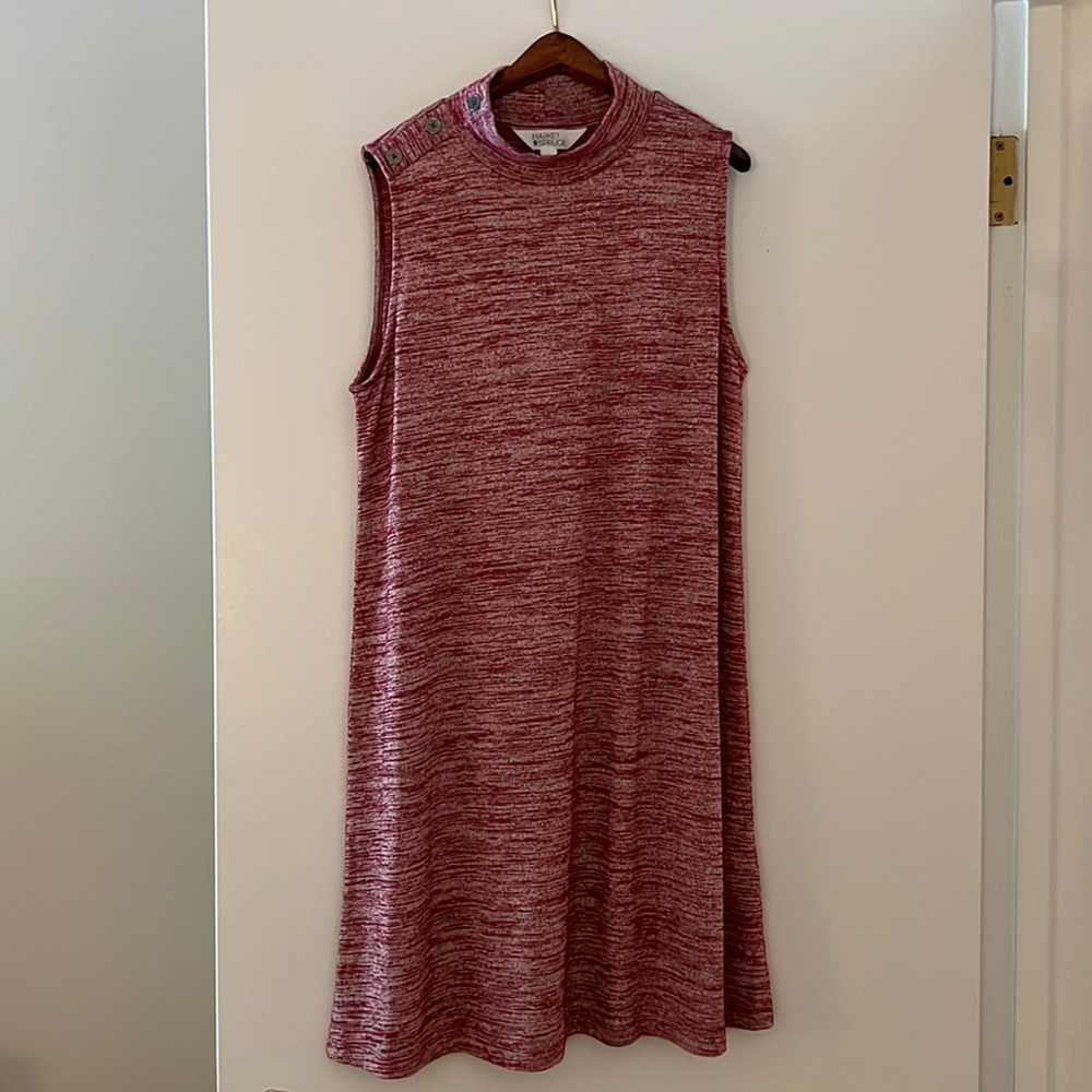 Market & Spruce Laverne Button Detail Knit Dress